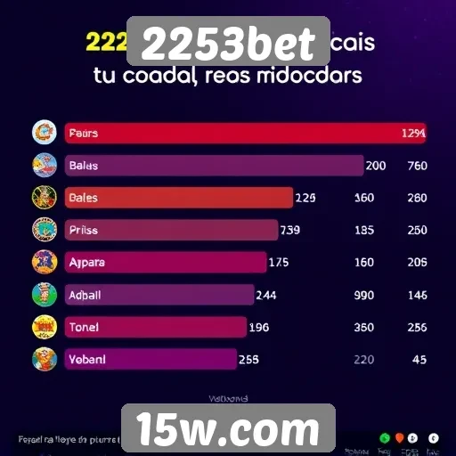 Estatísticas de popularidade dos jogos na 2253bet